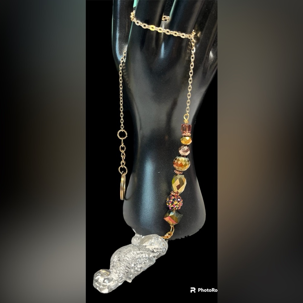 Window sun catcher-sea horse crystal